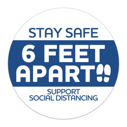 Stay Safe Stickers - Rolls of 500