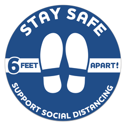 Stay Safe Floor Decals