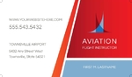 Aviation Flight Instructor Business card