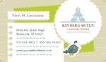 Kindergarten Business card