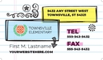 Elementary School Business Card