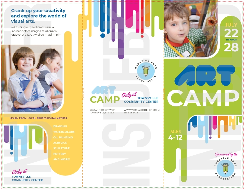 art camp brochures