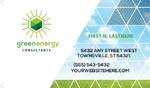 Green Energy Consultant Business Card