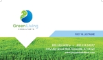 Green Living and Recycling Business Card