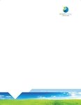 Green Living and Recycling Letterhead