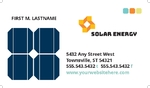 Solar Energy Business Card