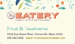 Family Restaurant Business Card