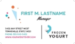 Frozen Yogurt Business Card