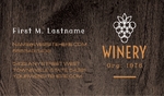Winery Business Card