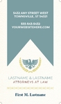 Law Firm Business Card