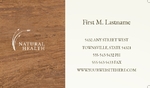 Naturopathic Medicine Business Card