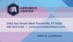 Aerobics Center Business Card