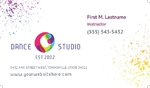 Dance Studio Business Card