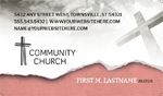 Bible Church Business Card