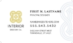 Interior Design Business Card