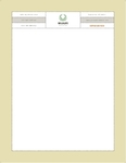 Nature & Wildlife Conservation Letterhead