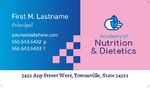 Dietician Business Card