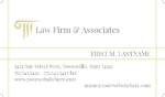Attorney & Legal Services Business Card