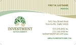 Investment Management Business Card