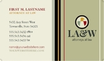 Lawyer & Law Firm Business Card