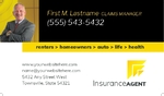 Insurance Agent Business Card
