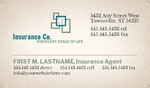 Life Insurance Company Business Card