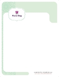 Floral Shop - Letterhead