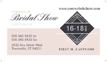 Bridal Show - Business Card