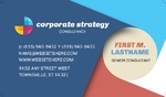 Corporate Strategy - Business Card