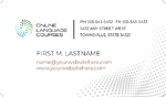 Language Learning - Business Card