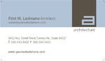 Architect  - Business Card