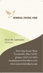 Memorial & Funeral Program - Business Card