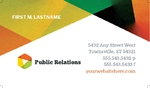 Public Relations - Business Card