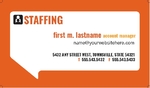 Staffing & Recruitment Agency - Business Card