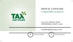 Accounting & Tax Service  - Business Card
