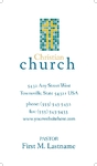 Christian Church - Business Card