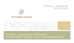 Investment Advisor - Business Card