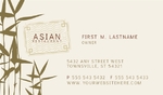 Asian Restaurant - Business Card
