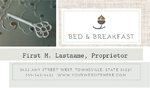Bed & Breakfast - Business Card