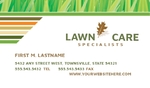 Lawn Care & Mowing - Business Card