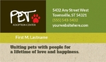 Animal Shelter & Pet Adoption - Business Card