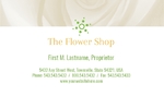 Florist Shop - Business Card